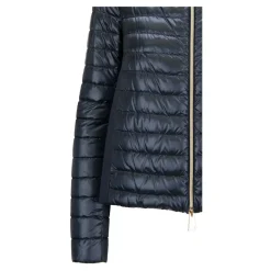 Chaqueta corta de plumón con cuello alto