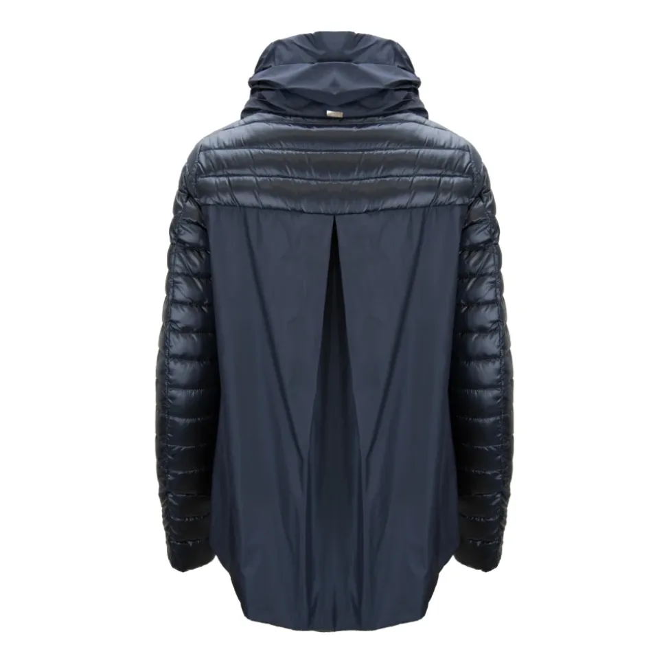 Chaqueta corta de plumón con cuello alto