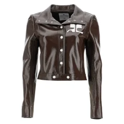 Chaqueta Corta Efecto Vinilo