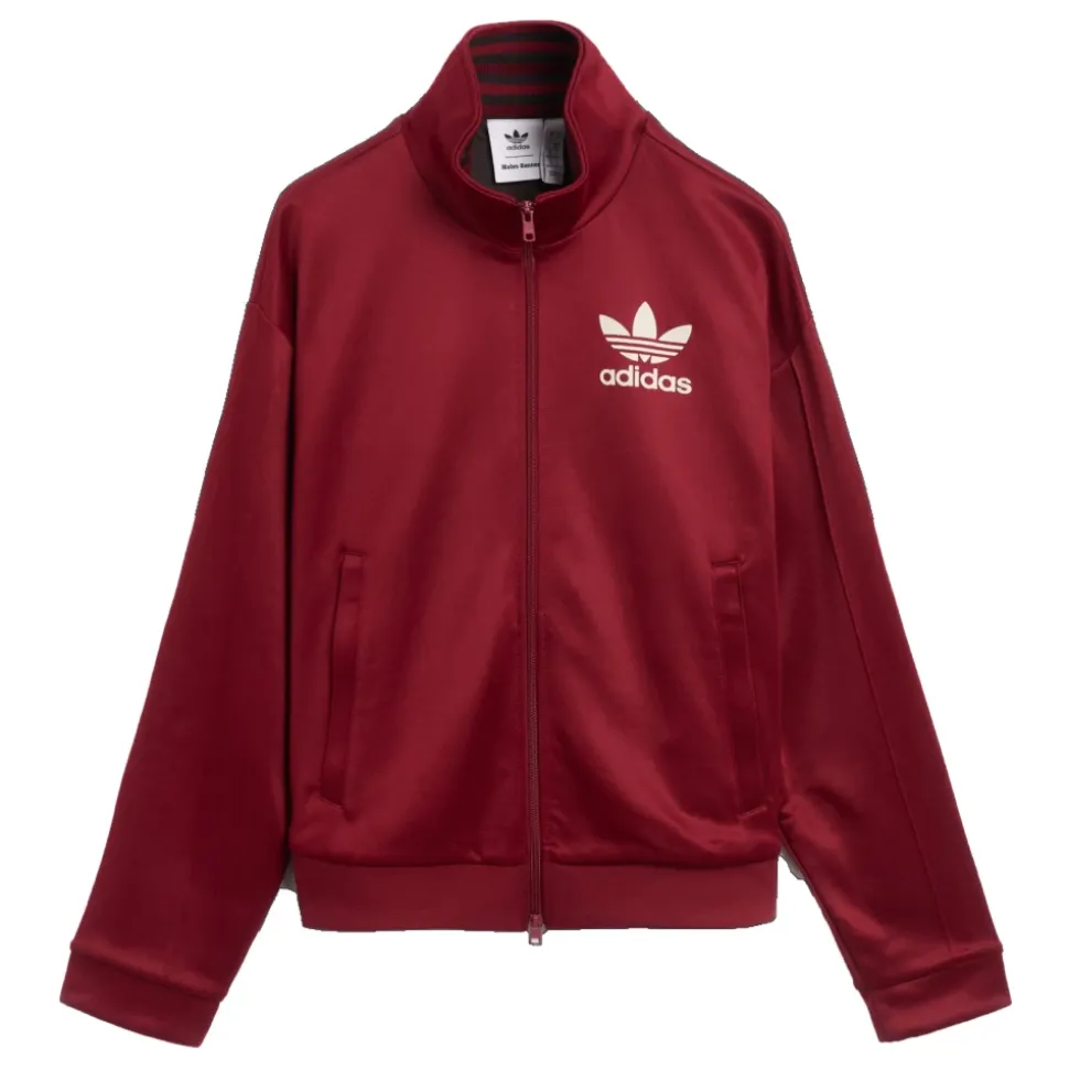 Chaqueta de Chándal Burdeos con Estampado Lateral