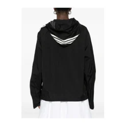 Chaqueta de chándal de nailon con tres rayas y corte holgado Wired