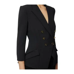 Chaqueta de crepé de doble capa