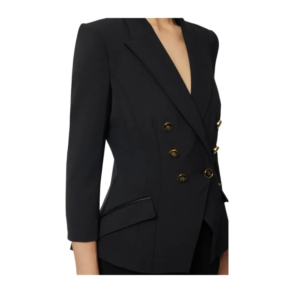 Chaqueta de crepé de doble capa