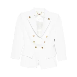 Chaqueta de crepé elástico de doble capa