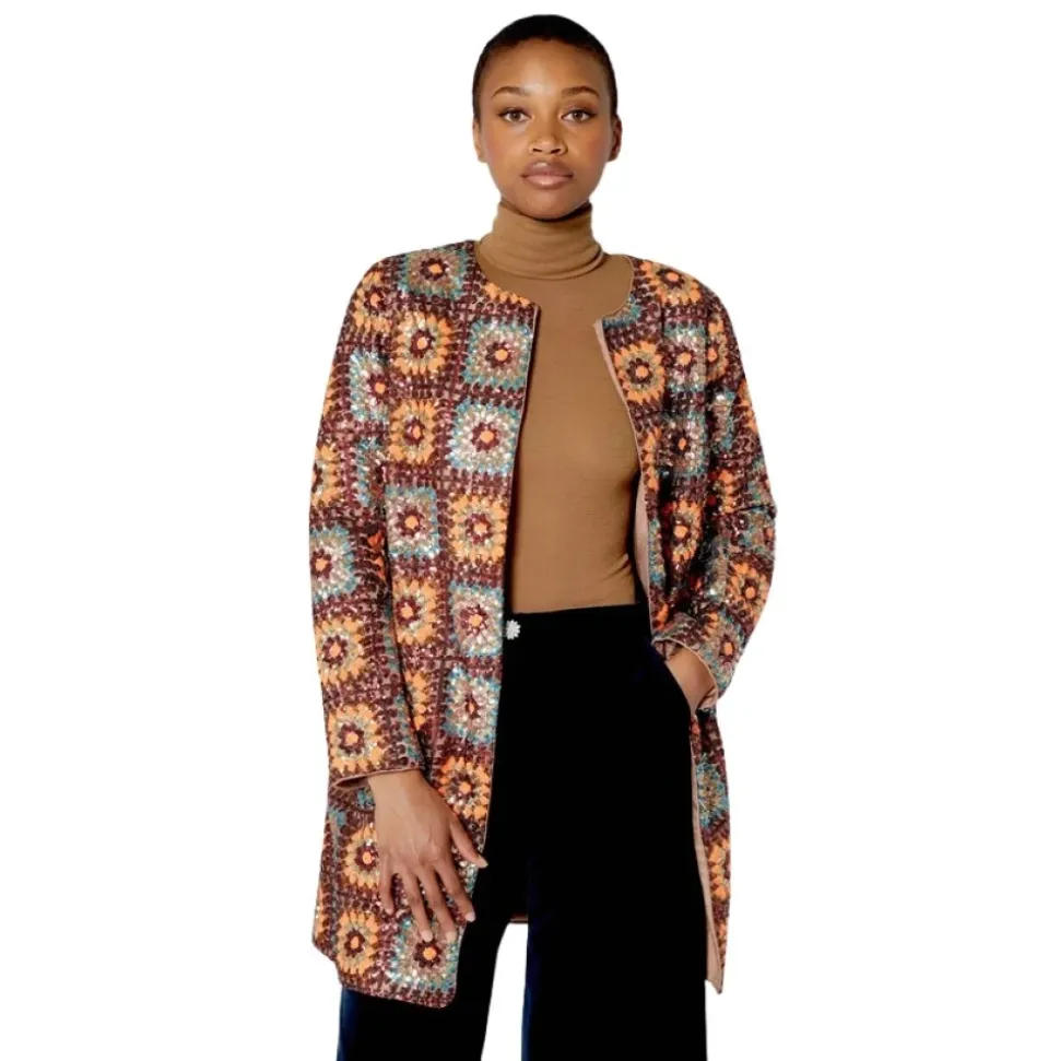 Chaqueta de Crochet con Lentejuelas