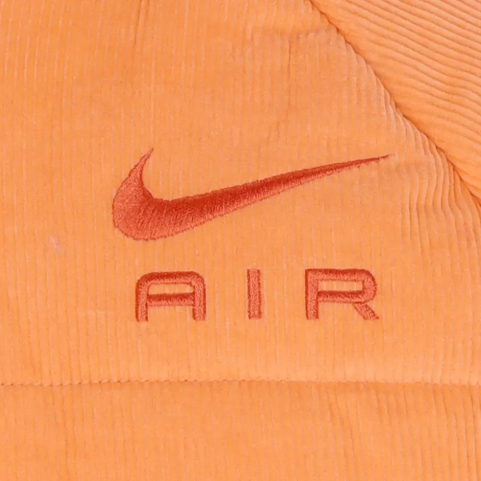Chaqueta de pana naranja invierno