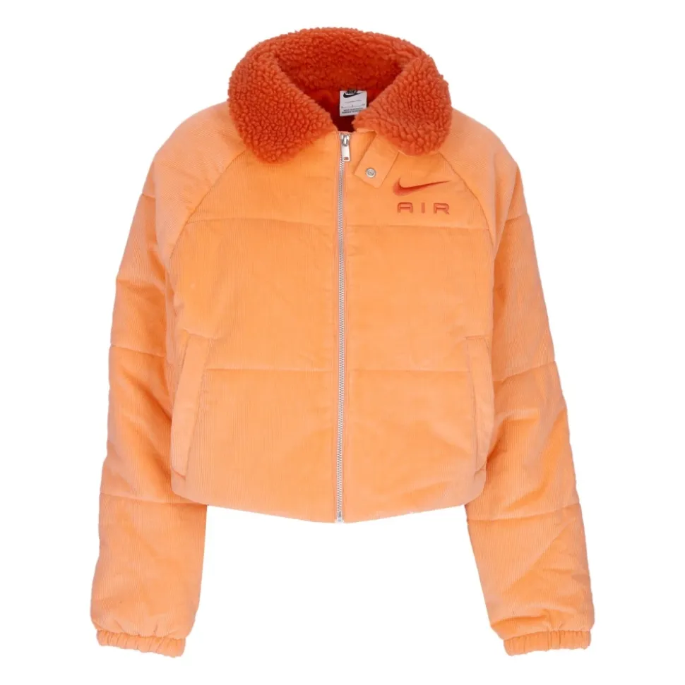 Chaqueta de pana naranja invierno