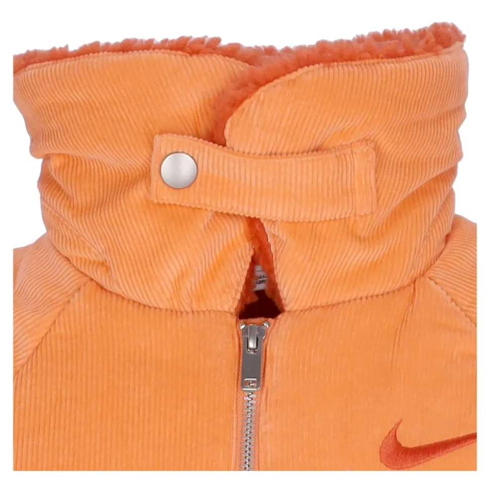 Chaqueta de pana naranja invierno