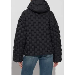 Chaqueta de Plumas con Cuello Alto y Capucha
