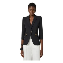Chaqueta Elástica de Crepé Doble