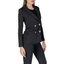 Chaqueta Mujer de Poliéster Negro Primavera/Verano