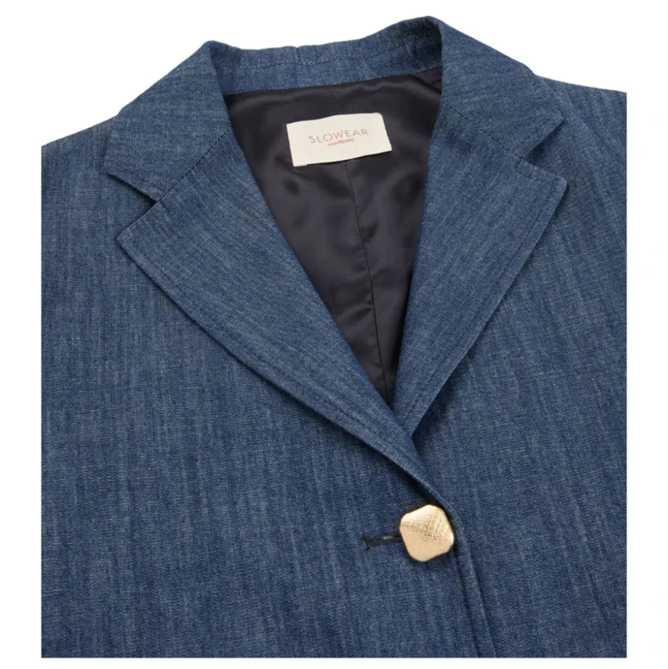 Chaqueta vaquera de corte cuadrado