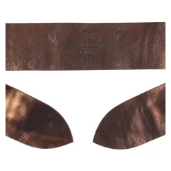 Cinturón de cuero trenzado en bronce oscuro