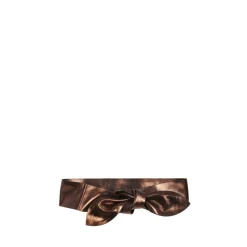 Cinturón de cuero trenzado en bronce oscuro