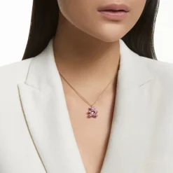 Colgante Oso Mujer Rosa Oro Rosa