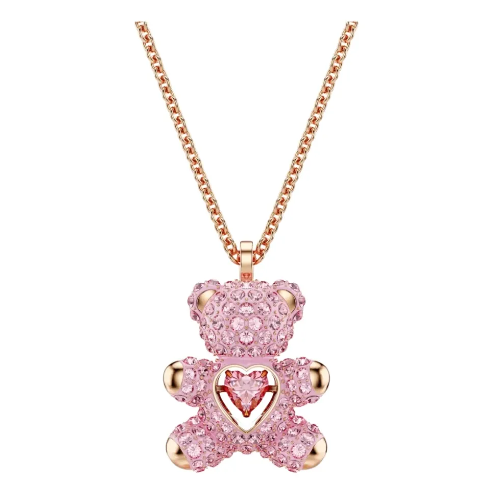 Colgante Oso Mujer Rosa Oro Rosa