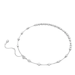 Collar Circonita Cúbica con baño de rodio blanco