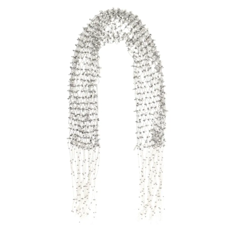 Collar con Bufanda de Cuentas