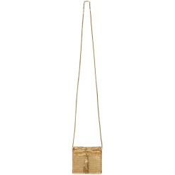 Collar con Colgante de Latón Dorado