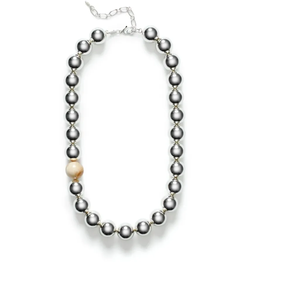 Collar de Plata con Detalle de Perla