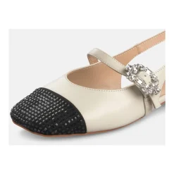 Combi slingback shoe