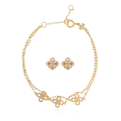 Conjunto de Pulsera y Pendientes