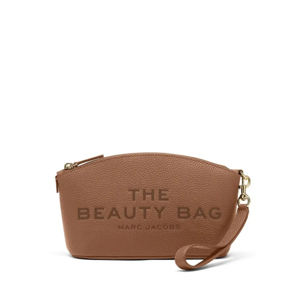 Correa de Cuero Marrón con Estampado de Logotipo