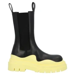Cuero botas-y-botines