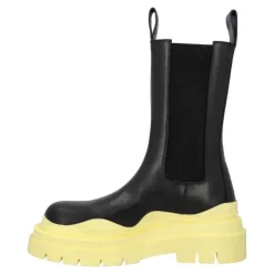 Cuero botas-y-botines