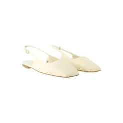 Cuero zapatos-planos