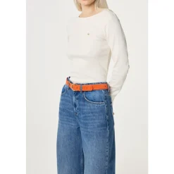 Cut It Out Heart Belt Suede
