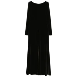 Draped Long-Sleeve Dress