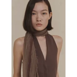 Eclipse, foulard a rayas morado maltinto-