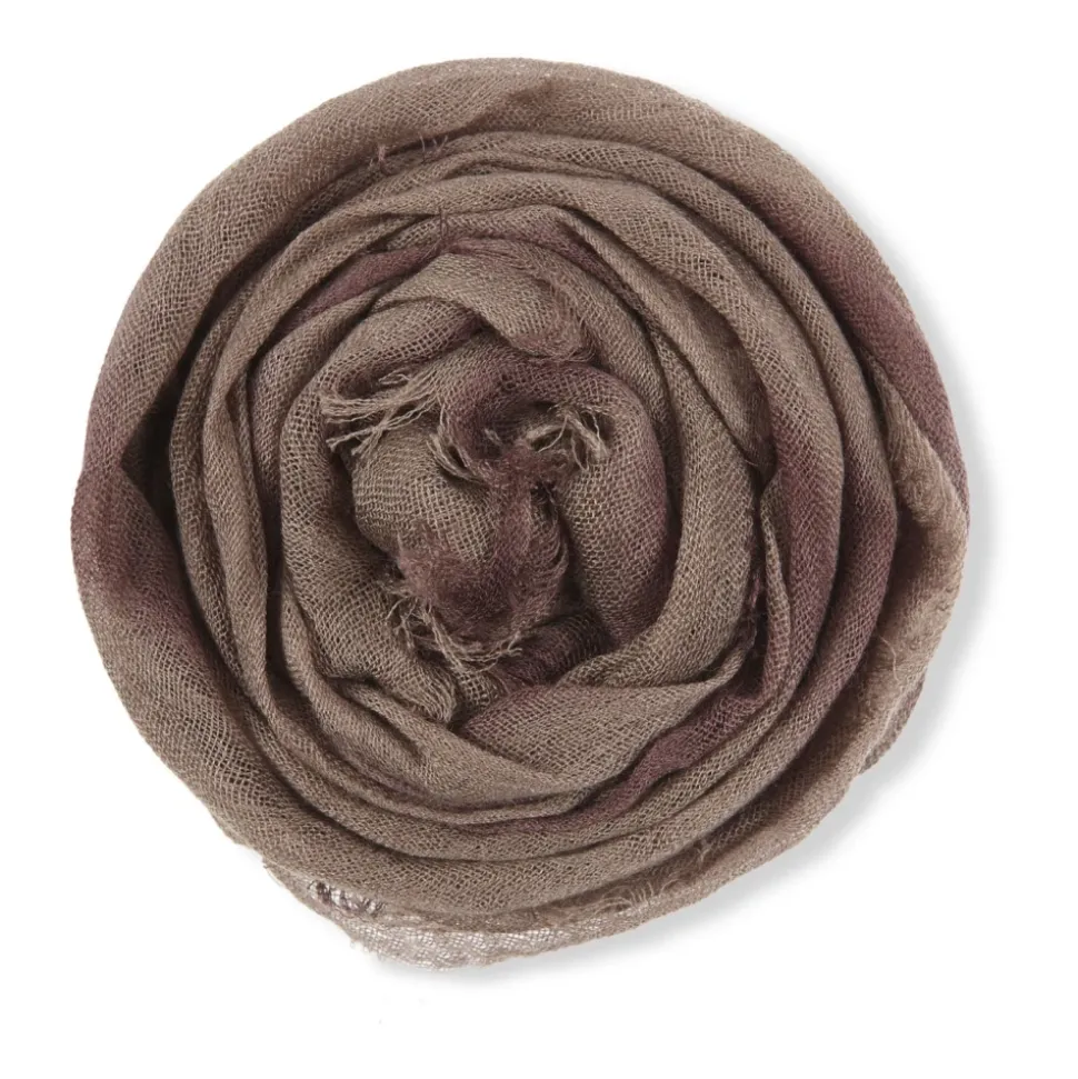 Eclipse, foulard a rayas morado maltinto-