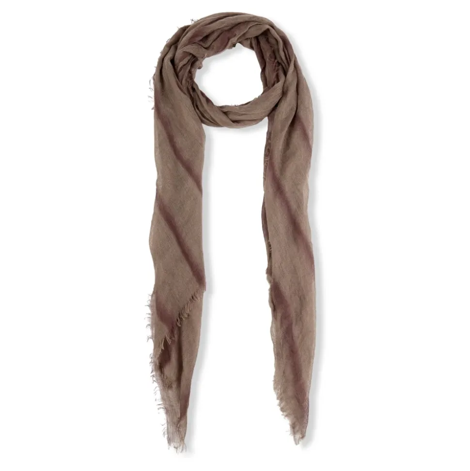 Eclipse, foulard a rayas morado maltinto-