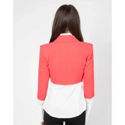 Elegante Chaqueta con Botón de Diseñador