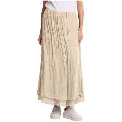 Elegante falda texturizada arrugada