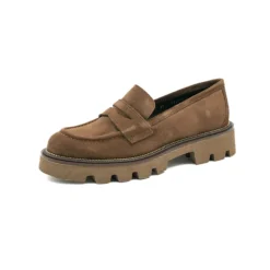 Elegantes mocasines de ante para mujeres