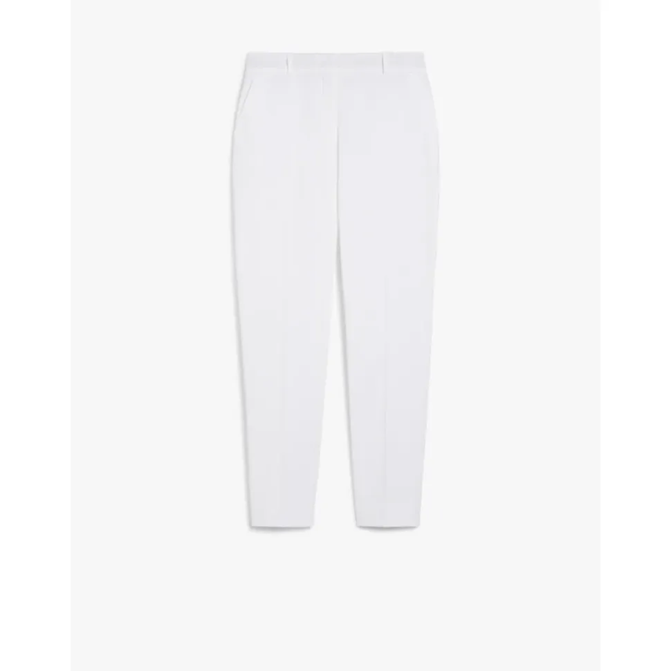 Elegantes Pantalones Cigarette con Detalles Clásicos