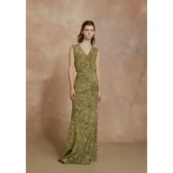 Elise, vestido de seda organica pua print-