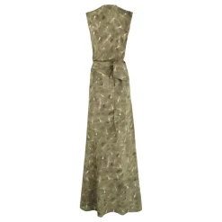 Elise, vestido de seda organica pua print-