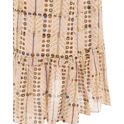 Falda Beige Elegante de Algodón