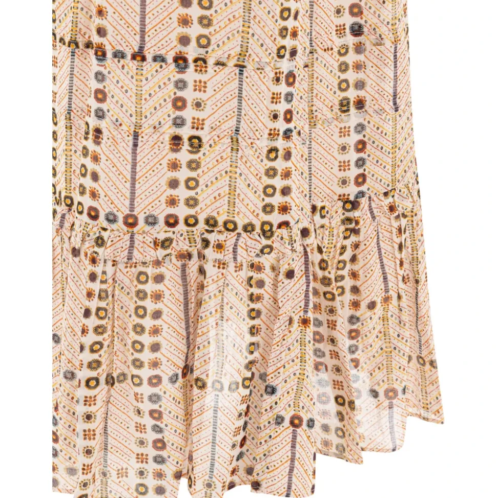 Falda Beige Elegante de Algodón