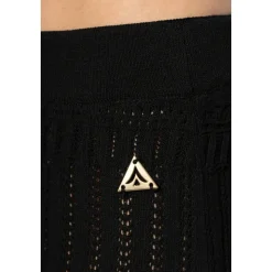 Falda con aplique de logotipo