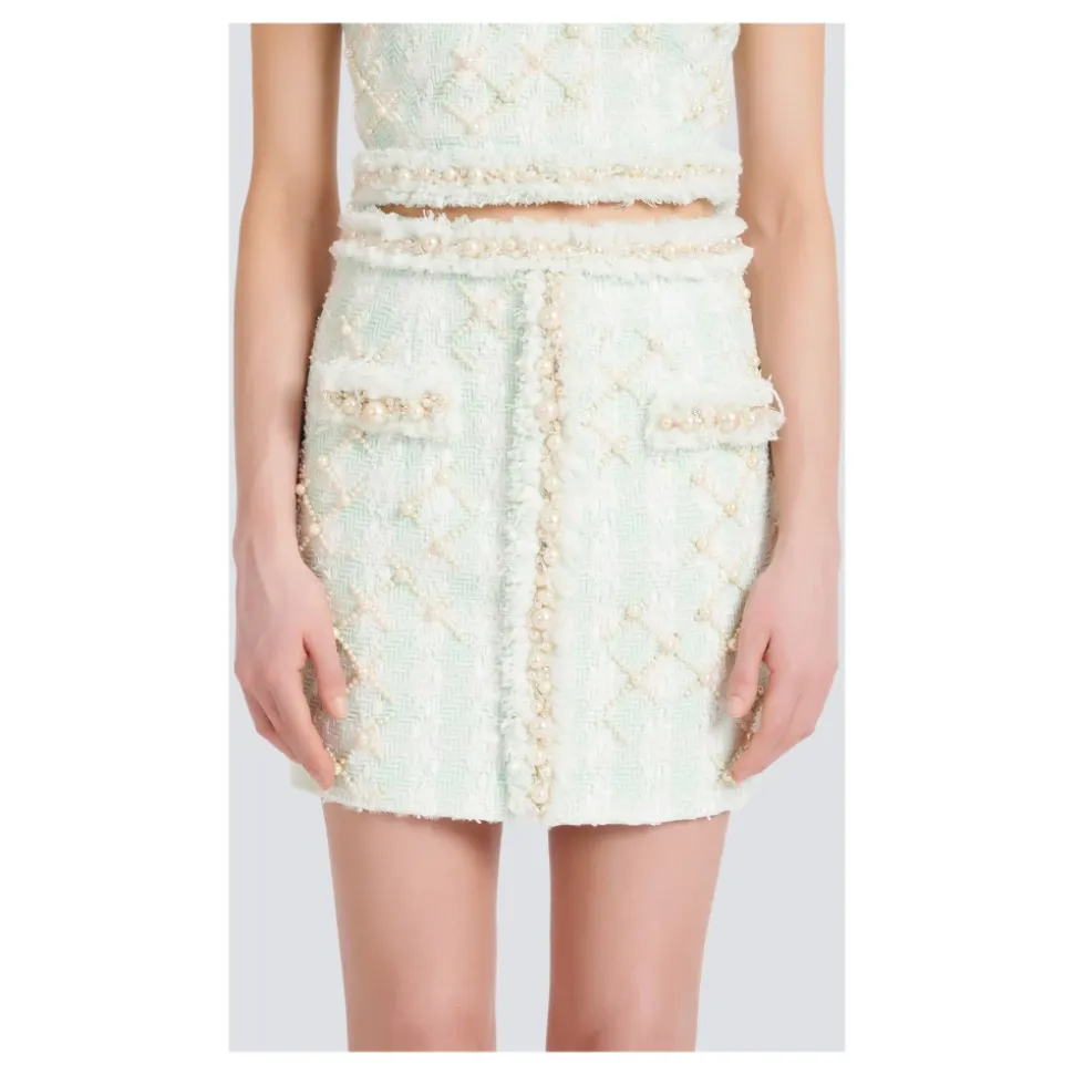 Falda Corta de Tweed