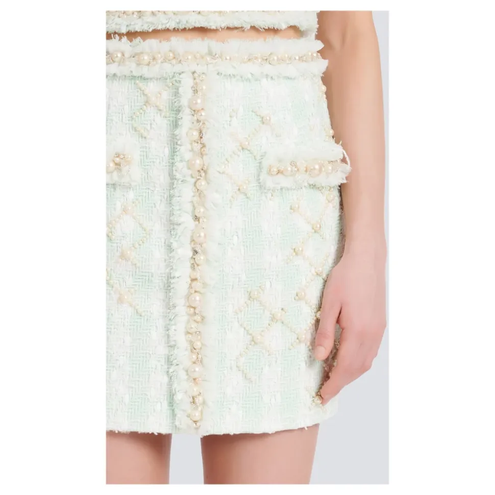 Falda Corta de Tweed