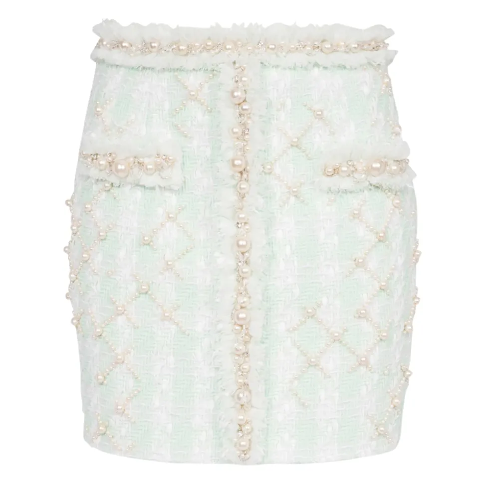 Falda Corta de Tweed