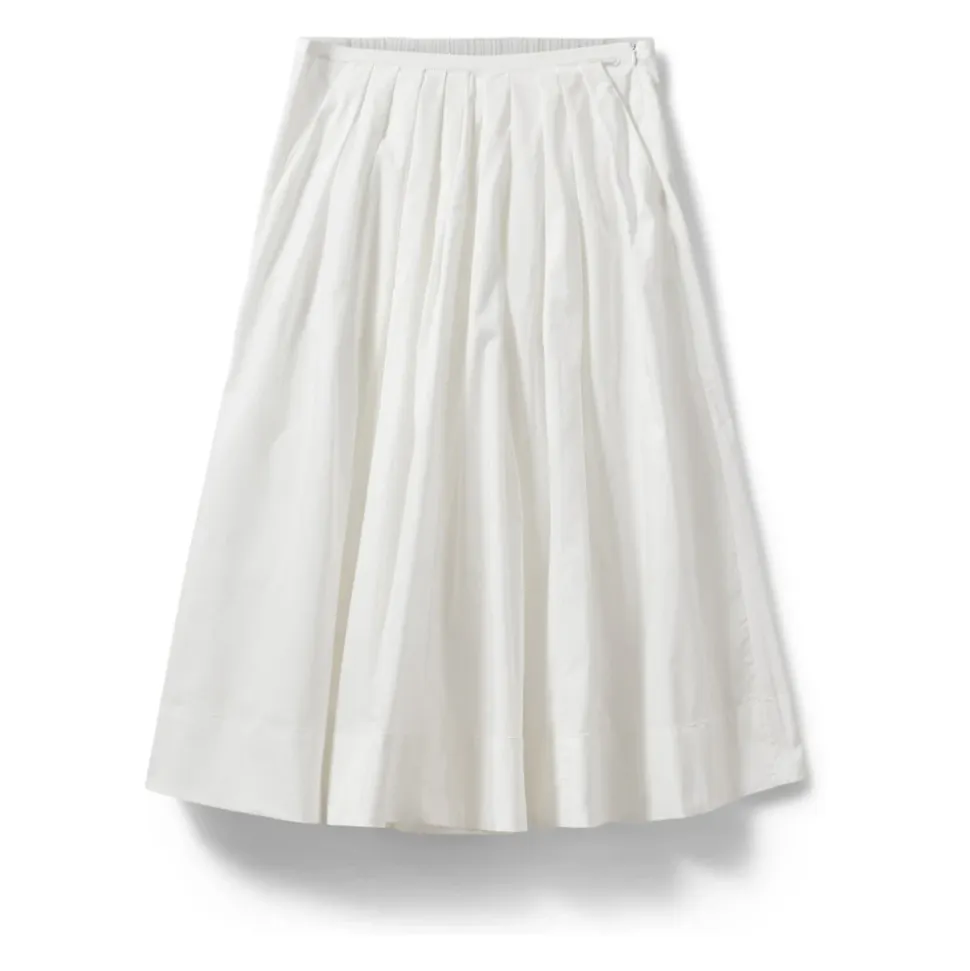 Falda de Algodón Blanco