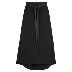 Falda Maxi con Detalle Acolchado