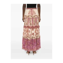 Falda Maxi con Volantes